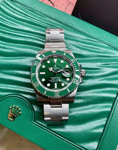 rolex submariner green hulk market value|rolex hulk submariner price.